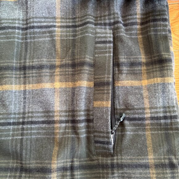 Free Country Flannel Fleece Work Jacket‎ Mens XL Quilted Overlay Duffle Olive - Picture 5 of 11